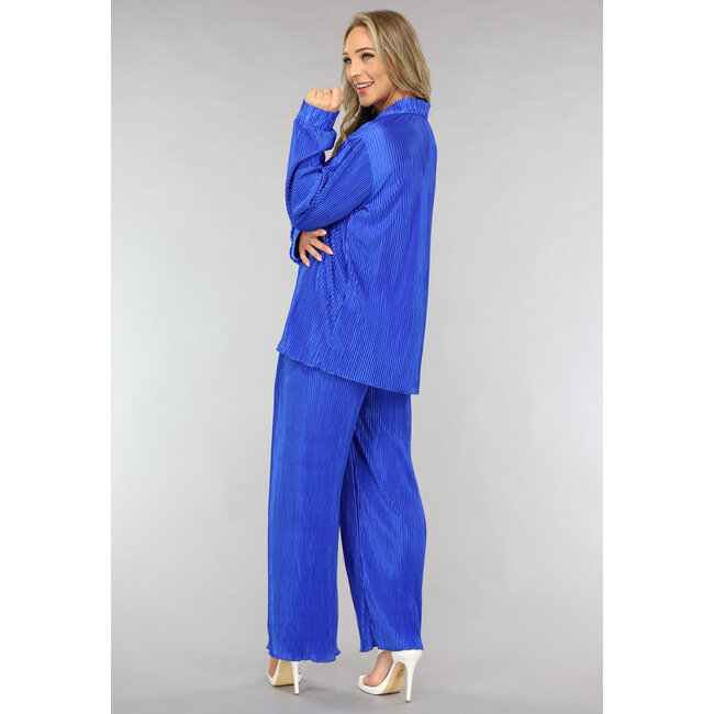 Blue Rib Co Ord Set