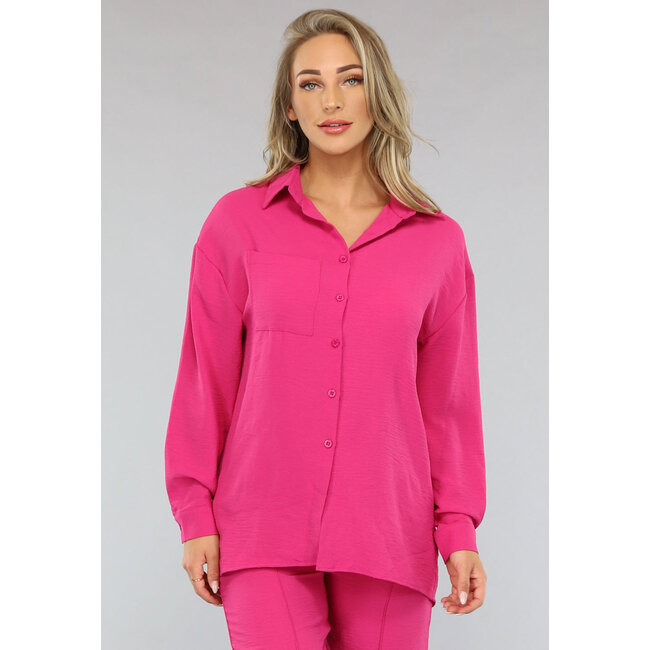 Fuchsia Matching Set mit Bluse