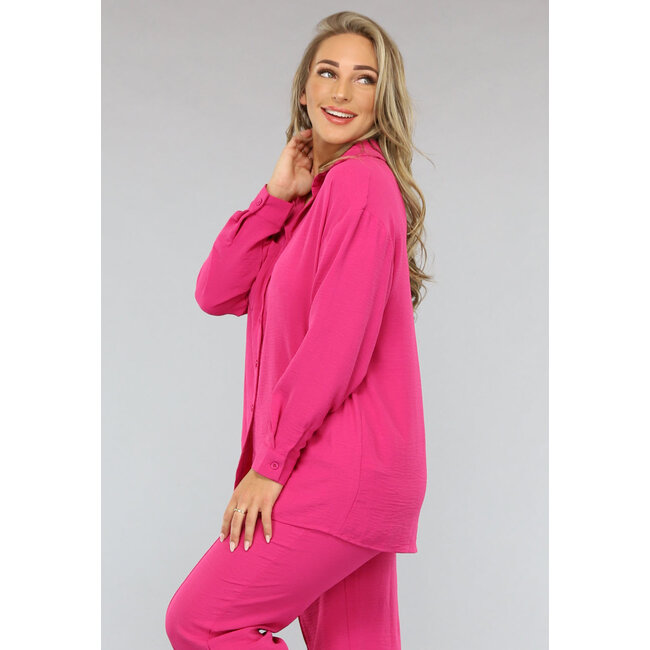 Fuchsia Matching Set mit Bluse