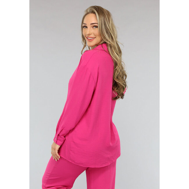 Fuchsia Matching Set mit Bluse