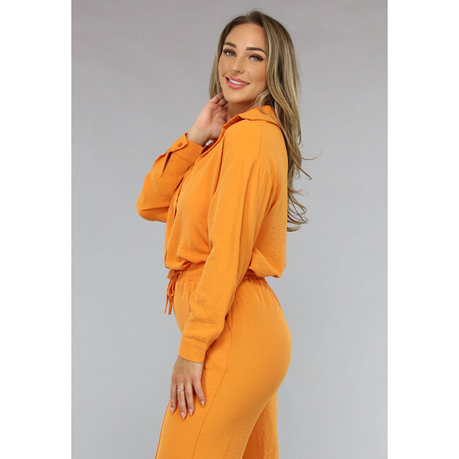 Passendes Set mit Bluse in Orange