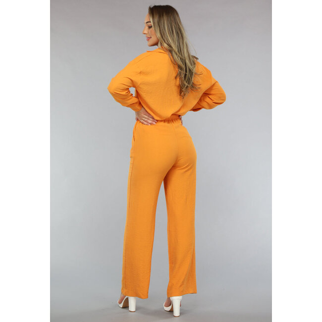 Passendes Set mit Bluse in Orange