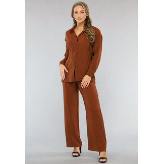 Braunes 2-teiliges Set mit Hose