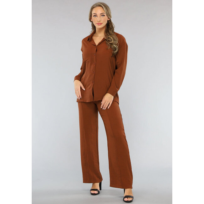 Braunes 2-teiliges Set mit Hose