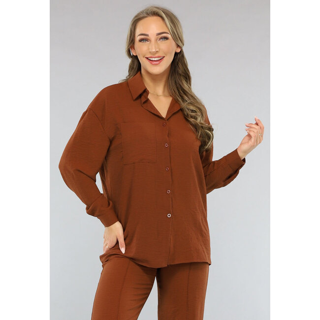 Braunes 2-teiliges Set mit Hose