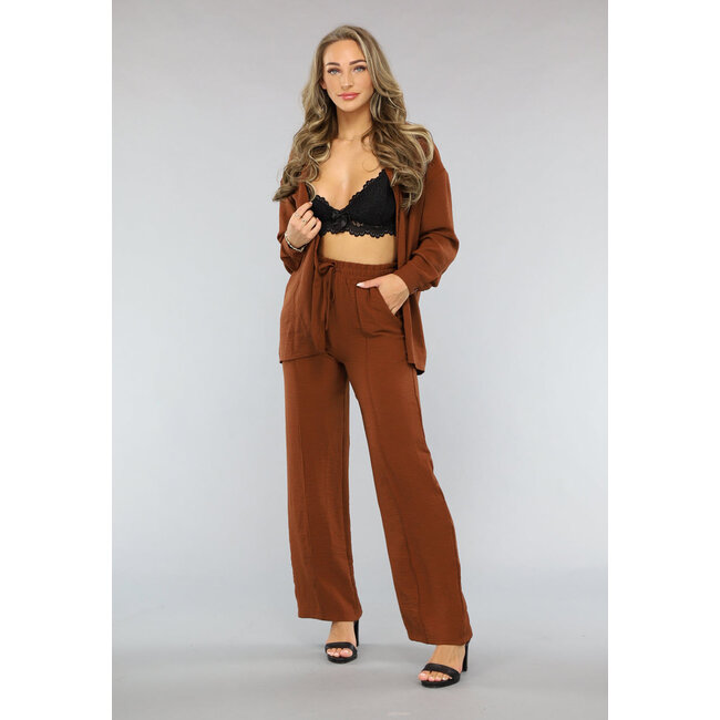 Braunes 2-teiliges Set mit Hose