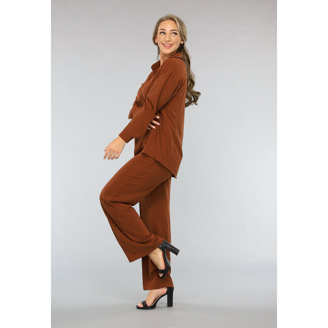 Braunes 2-teiliges Set mit Hose