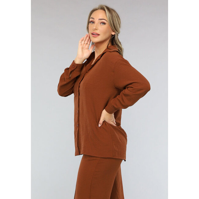 Braunes 2-teiliges Set mit Hose