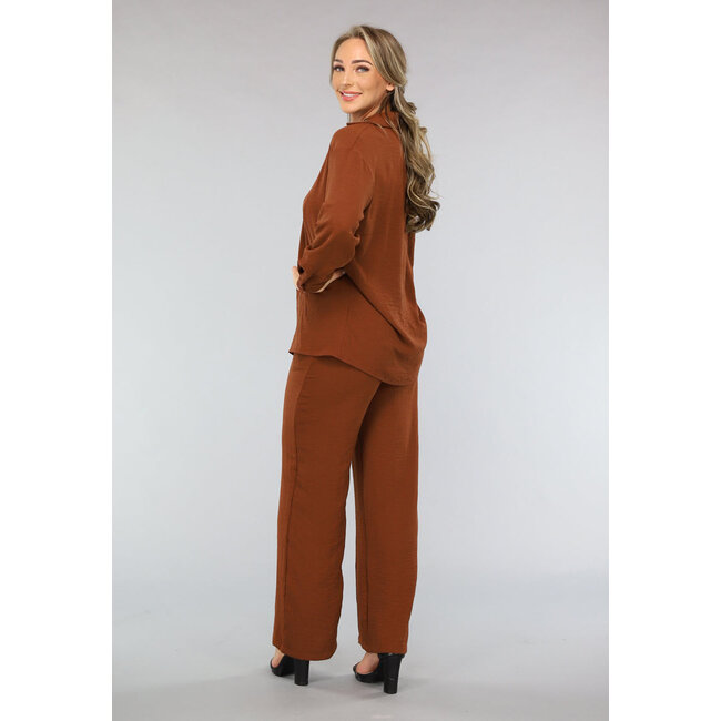 Braunes 2-teiliges Set mit Hose
