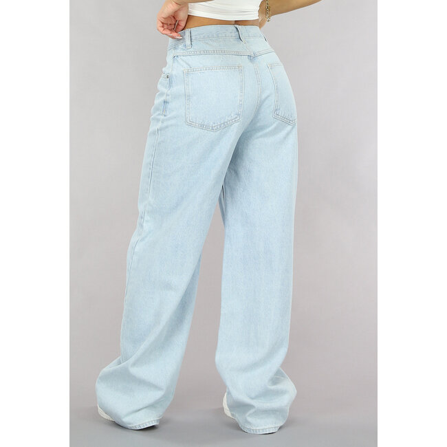 Superweit geschnittene Jeans mit niedriger Taille