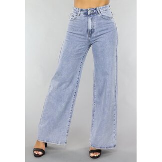 NEW1505 Jeans mit weitem Bein und saurer Waschung
