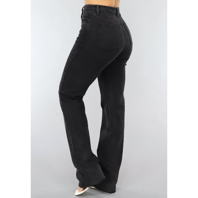 Schwarze Straight Leg Tall Jeans mit Stretch