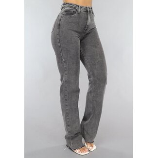 Redial Jeans Tall Grey Straight Leg Jeans mit Stretch