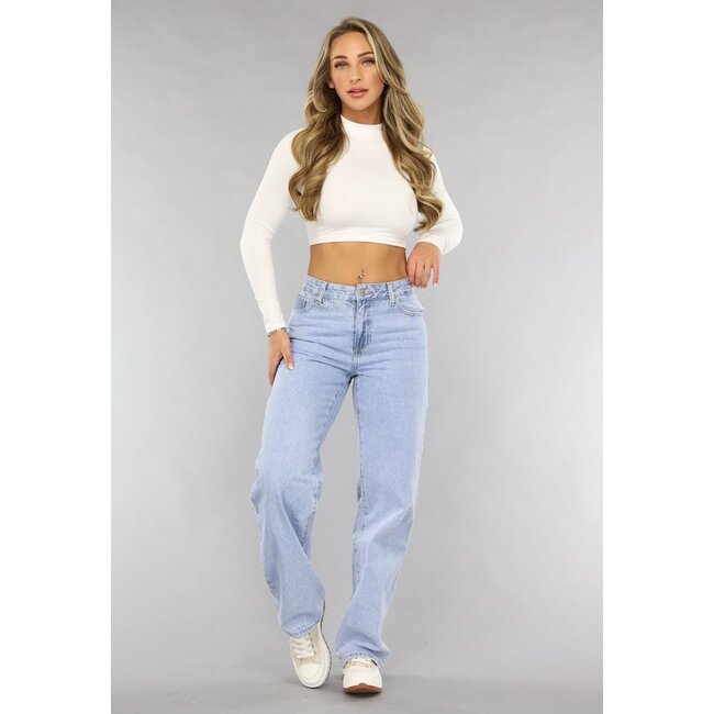 Hellblaue Baggy Jeans