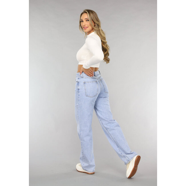 Hellblaue Baggy Jeans