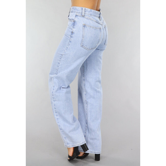 Hellblaue Baggy Jeans