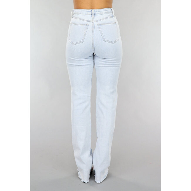 Gerade Tall Jeans mit Stretch in Hellblau