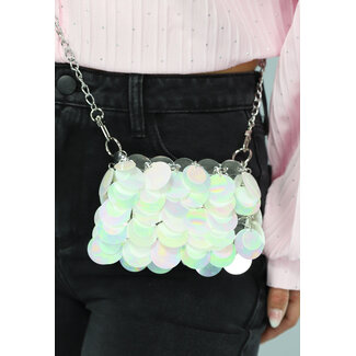 Holografische Crossbody-Tasche mit Pailletten
