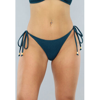 Tanga Bikini-Unterteil mit Schleifen-Detail in Meeresgrün