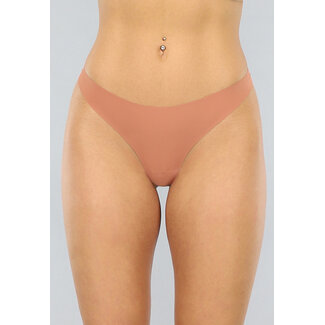 Rostbrauner nahtloser Tanga