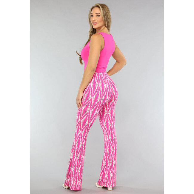Stretch-Top mit breiten Schulterträgern in Fuchsia