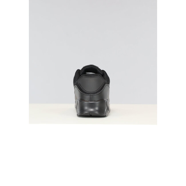 Schwarze Basic-Turnschuhe mit Air-Sohle