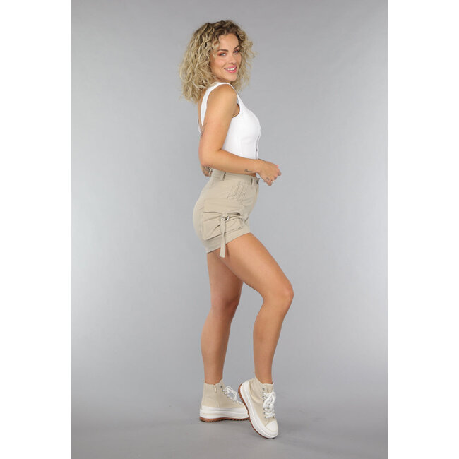 Oberteil im Korsett-Look aus weißem Denim