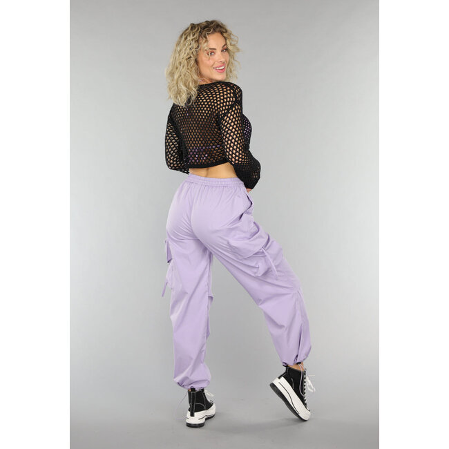 Schwarzes gehäkeltes Boho-Top