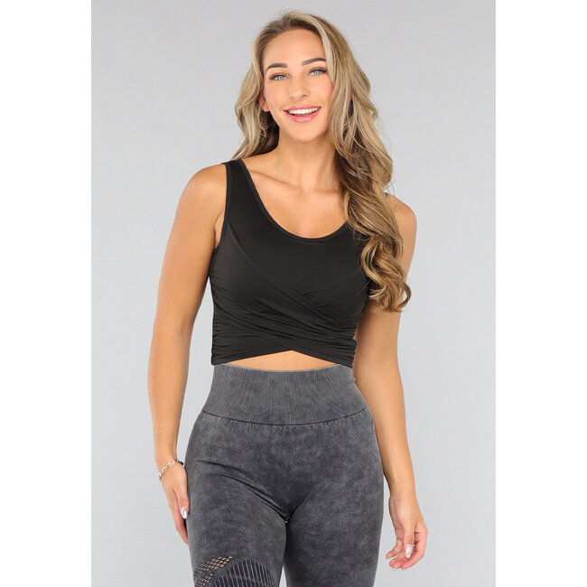 Gepolstertes Sporttop mit Wickel