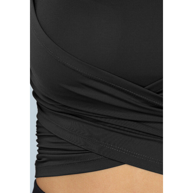 Gepolstertes Sporttop mit Wickel
