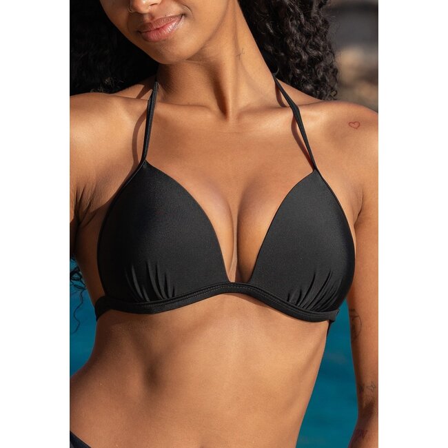 Push-Up Basic Schwarzes Bikini-Oberteil