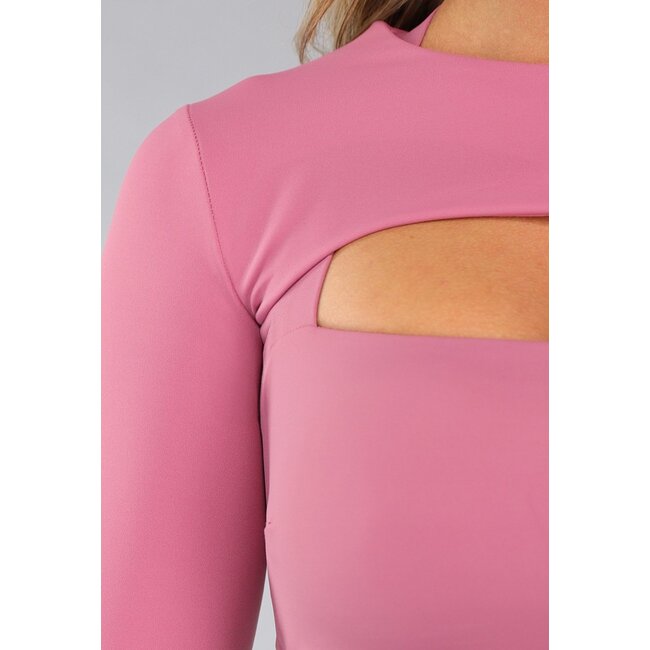 Altrosa Sportlicher Bolero mit weitem Ausschnitt