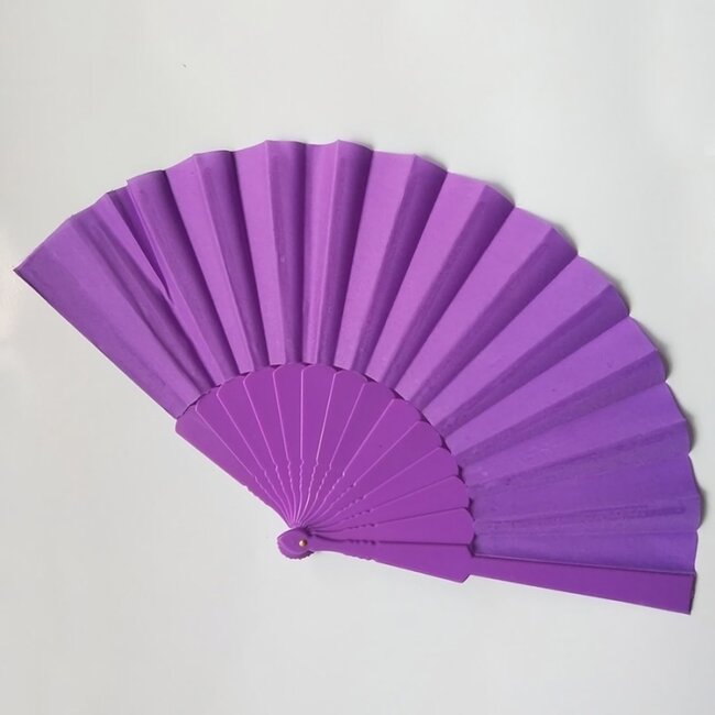 Plastikfächer lila