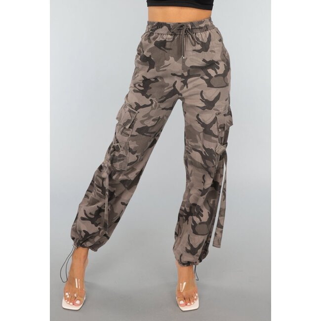 Graue Camouflage Cargo-Hose