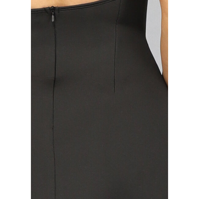 Schwarzes Poofy Halter Kleid