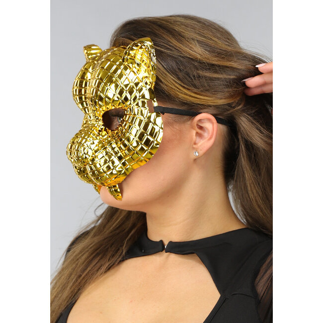 Goldene Panther Maske