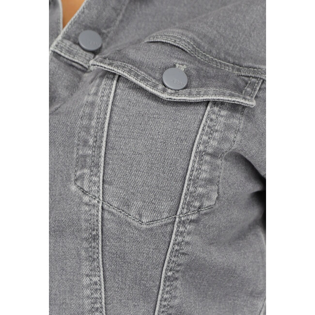 Hellgrauer Denim Jumpsuit mit Stretch