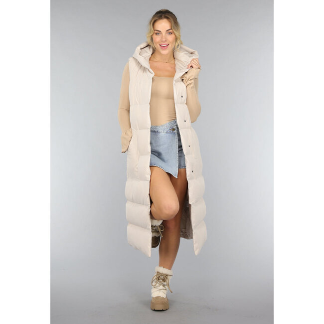Taupe Winterstiefel mit Reißverschluss