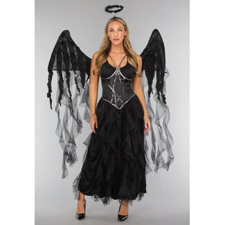 Dark Angel Kostüm mit Flügeln