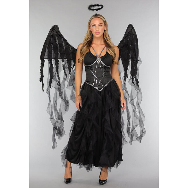 Dark Angel Kostüm mit Flügeln