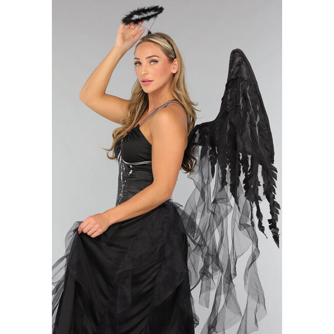 Dark Angel Kostüm mit Flügeln