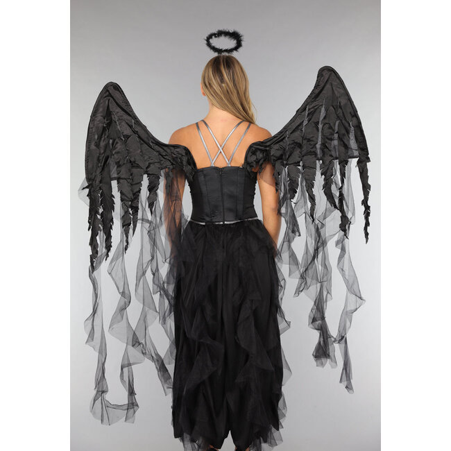 Dark Angel Kostüm mit Flügeln