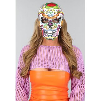 Bunte Skelett Maske