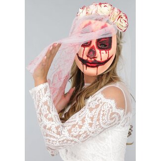 Blutige Brautmaske mit Purge-Look