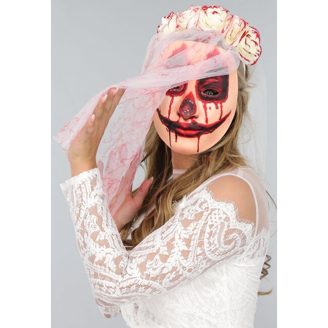 Blutige Brautmaske mit Purge-Look