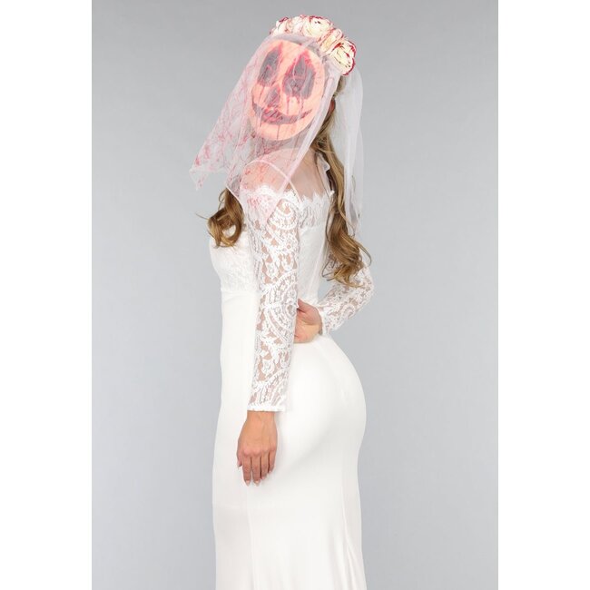 Blutige Brautmaske mit Purge-Look