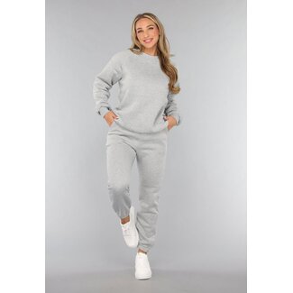 Hellgraues Jogger-Set