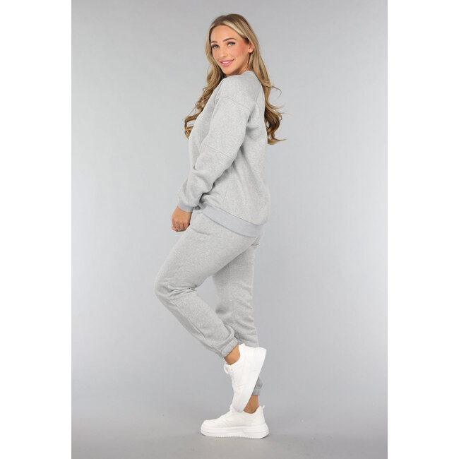 Hellgraues Jogger-Set