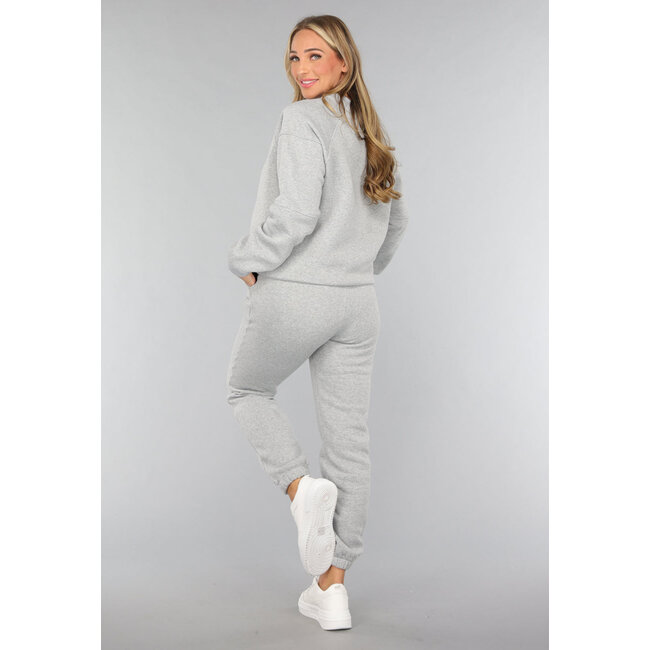 Hellgraues Jogger-Set