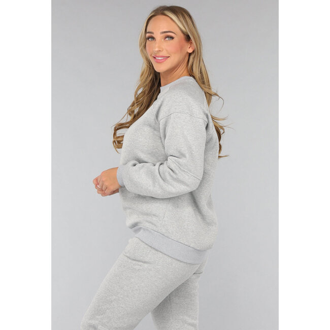 Hellgraues Jogger-Set